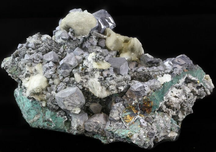 Galena, Chalcopyrite, Barite and Quartz - Morocco #45085